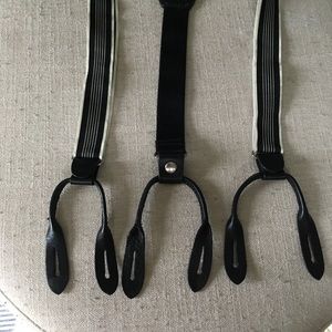 Rugby Ralph Lauren black and white suspenders